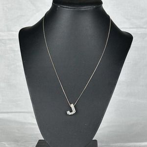 Sterling Silver Chain and 'J' Pendant